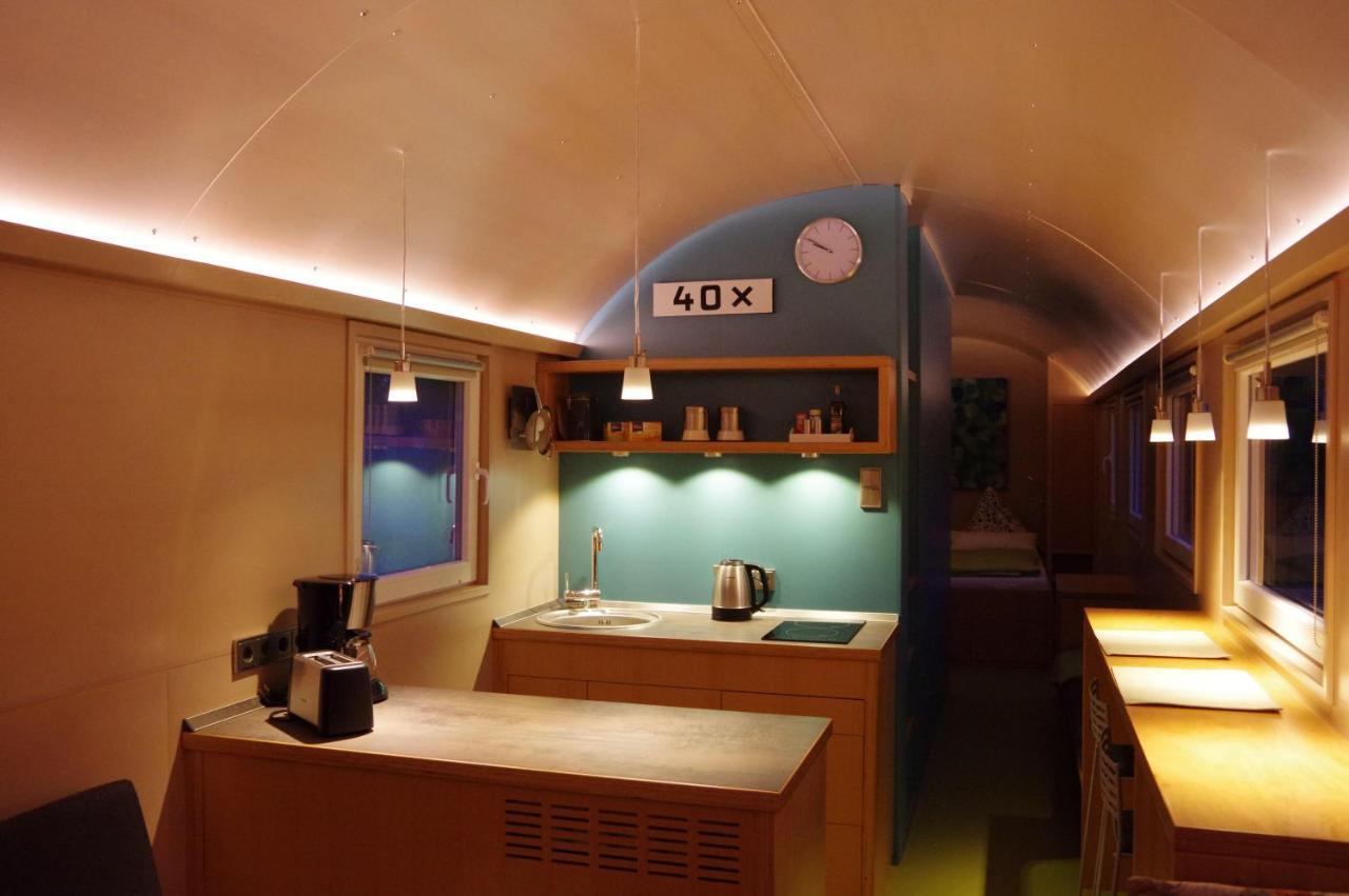 Villa Urlaubsbahnhof-Schlafwagen à Lauterbach  Extérieur photo
